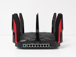 TP-LINK Archer AX11000 Tri-Band Wi-Fi 6 Gaming Router - Black/Red image 5
