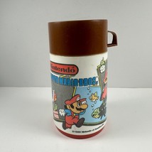 Vintage 1988 Nintendo Super Mario Bros. Thermos With Tan Cap And Brown Cup - £12.36 GBP
