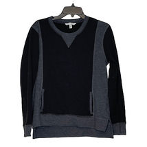 Victoria&#39;s Secret Womens Sweatshirt Size Medium Black Gray Crewneck Pull... - £18.73 GBP