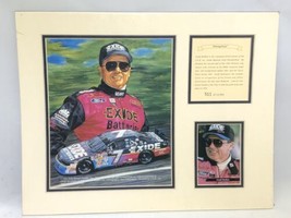 1994 Geoff Bodine Exide Batteries Matted Kelly Russell Lithograph Print - £7.79 GBP