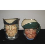 2 Royal Doulton England Parson and Arlie Brown Character Toby Jugs Large... - $49.50