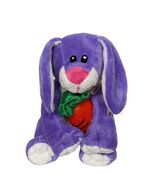 Walmart Easter Bunny Rabbit Purple Spring Holding Carrot Stuffed Animal 7&quot; - $228.78 MXN