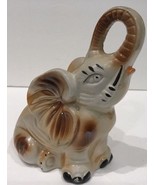 Vintage Brazil Luster Ware Elephant Good Luck Ceramic Statue Home Decor ... - £17.45 GBP