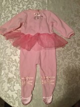 Size 12 mo Ballerina costume 2nd Step baby Girls pink one pc outfit  - $21.29