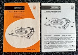 Grundig Philips Record Player Original Owners Manual AG 1025 Stereo Changer - $19.80