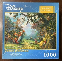 "Pooh's Afternoon Nap" 1000 Piece Puzzle Disney Limited Ed James Coleman + Glue - £10.83 GBP