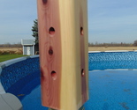 Kentucky Red Cedar Carpenter Bee trap 14&quot; tall 8 entry holes - $17.00