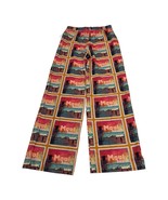 C&amp;C California Pants Womens S Malibu Beach Print Linen Blend Pull On Wid... - $32.40