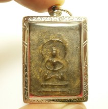 LP Boon blessed lord Buddha samadhi Thai antique Healing amulet Siam charm lucky - £299.46 GBP