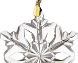 Lenox 2023 Optic Crystal Snowflake Ornament Clear Prism Christmas Gift NEW - £35.97 GBP