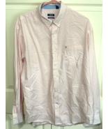 Izod Mens Pink Stripe XL Long Sleeve No Iron Stretch Shirt - $184.72 MXN