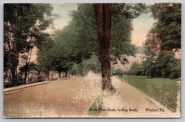 Vintage South Main Street Looking south Windsor Vermont Postcard - £3.93 GBP