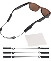 Adjustable Eyeglass Strap (3 Pack Shark Style) - No Tail Sunglass Strap ... - £11.80 GBP