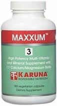 NEW Maxxum Karuna 3 High Potency Multi-Vitamin and Mineral Supplement 180 Count - £35.26 GBP