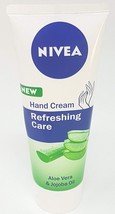 Nivea Hand Cream Refreshing Care Aloe Vera &amp; Jojoba Oil 75 ml / 2.5 oz - £13.58 GBP