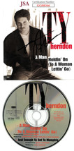 Ty Herndon signed 1998 A Man Holdin&#39; On (To A Woman Lettin&#39; Go) Album Co... - $44.95