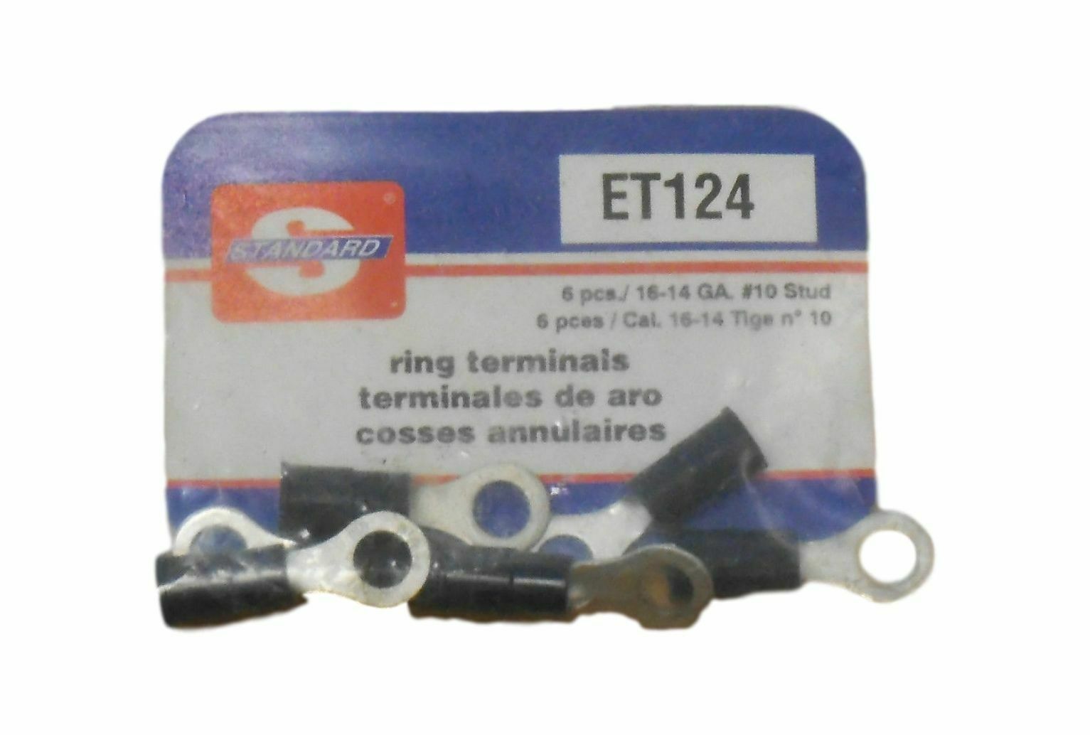 Six (6) Standard Brand 16-14 Ga. Ring Terminals New! - $6.80