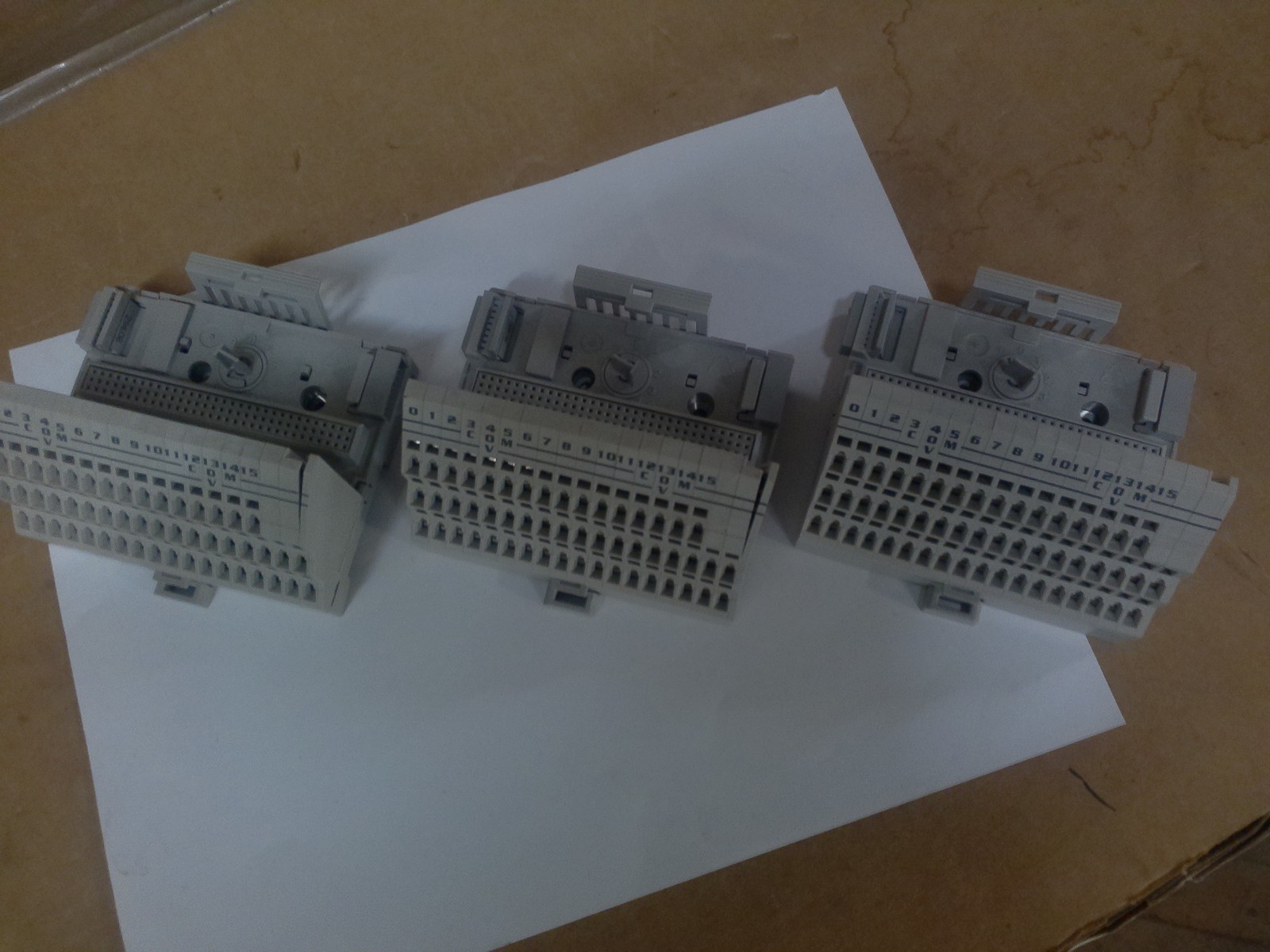 (3) ALLEN BRADLEY 1794-TB3S FLEXBUS TERMINAL BASES / SPRING TERMINALS / ... - $20.59