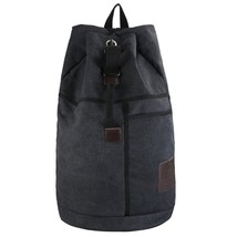New Large Capacity Travel BackpaMale Luggage Canvas Bucket Shoulder Bag ... - £40.97 GBP