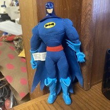 2005 Mattel Plush Blue Batman - Some marks on plastic and plush see pictures - $16.92