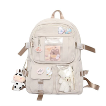 Popular Pink Purple Color Girls High School Student Backpack Bags - £16.09 GBP+