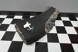 Suzuki Eiger 400 Seat Cover 2002 To 2007 Bow Hunter Logo Black Top Camo Side #gy - £25.57 GBP