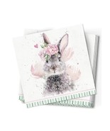 Pack of 20 Bunny Rabbit Party Table Napkins , Disposable Paper Party Nap... - $82.81 MXN