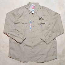 *READ* NWT Carhartt FR Flame Resistant Button Up Workwear Shirt - Size 3XL - £31.34 GBP
