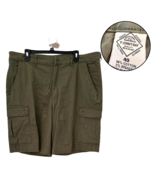 St. John’s Bay Men’s 40 Olive Green Cargo Shorts Classic Fit Cotton Casual - $15.35