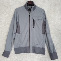 Lululemon Vent Tech Jacket Mens Medium Gray Full Zip Long Sleeve Active Running - £35.32 GBP