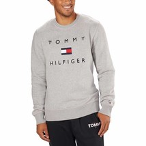 Tommy Hilfiger Men’s Crewneck Sweatshirt, Gray Heather  , XXL - $49.49
