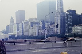 1974 Hip Guy, Looking South at Michigan Ave Chicago Transparency Color Slide - £2.77 GBP