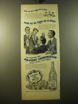 1950 Canada Dry Water Ad - How to be tops as a host - $18.49
