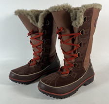 Sorel Tivoli Brown Fleece Tall Winter Snow Boots Women&#39;s NL2094-256 Size... - £47.48 GBP