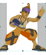 Final Fantasy Blitzball Wakka machine embroidery pattern - £3.99 GBP