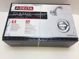 Delta Single Handle 5 Spray Shower Faucet Chrome 132900-A Includes Valve - £47.20 GBP