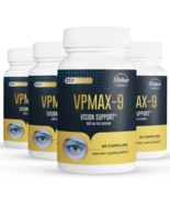 4 Pack VPMAX-9, eye health and vision support-60 Capsules x4 - £100.41 GBP