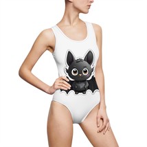 Fun Cartoon Bat One-piece Swimsuits for Women Bright Vibrant Personalized - £25.74 GBP
