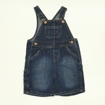 LEVIS Boys 24M Toddler Bibs Shorts Overall Denim Pocket Blue Adjustable - £9.93 GBP