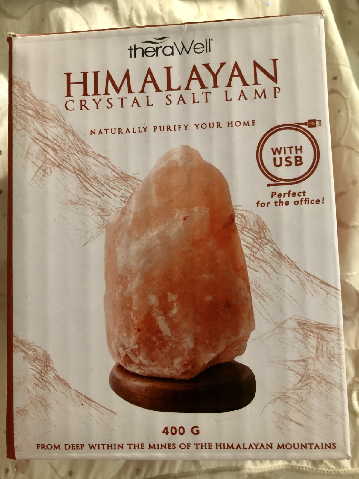 Therawell Natural Himalayan Salt Lamp  - $19.95