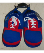 NWT MENS NCAA KU KANSAS JAYHAWKS Micro Fleece LACE UP Slippers  SIZE XL ... - $522.55 MXN