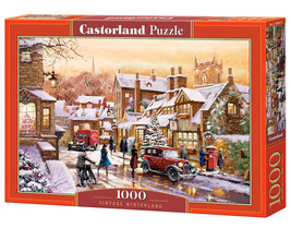 1000 Piece Jigsaw Puzzle, Vintage Winterland, Winter puzzle, Snow, Adult - $33.23
