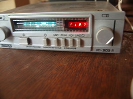 VINTAGE RUSSIAN SOVIET USSR FM AM LW CAR RADIO TONAR VOLGA LADA OLDTIMER... - £81.07 GBP