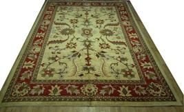 10&#39; x 14&#39; Desert Sand Oushak Handmade Tight Densely Knotted New Chobi Rug - £3,732.06 GBP