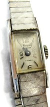 Vtg Royal Geneva Ladies Watch Mechanical 10K RGP Bezel 1/20 10K GF Band Working - £116.65 GBP