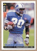 1995 Collector&#39;s Choice #156 Barry Sanders Detroit Lions - £1.48 GBP