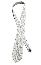 Enrico Fertuchie White Gold Men&#39;s Polyester Neck Tie  Geometric Square - $9.89