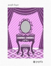 Pepita Needlepoint Canvas: Purple Foyer, 7&quot; x 10&quot; - £39.33 GBP+