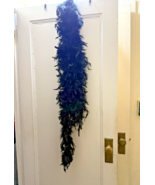 Feather Black Scarf Great For Costume women girls party holiday - €13,82 EUR