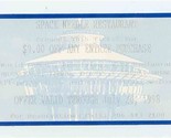 Space Needle Restaurant 1998 Discount Coupon Seattle Washington  - $13.86